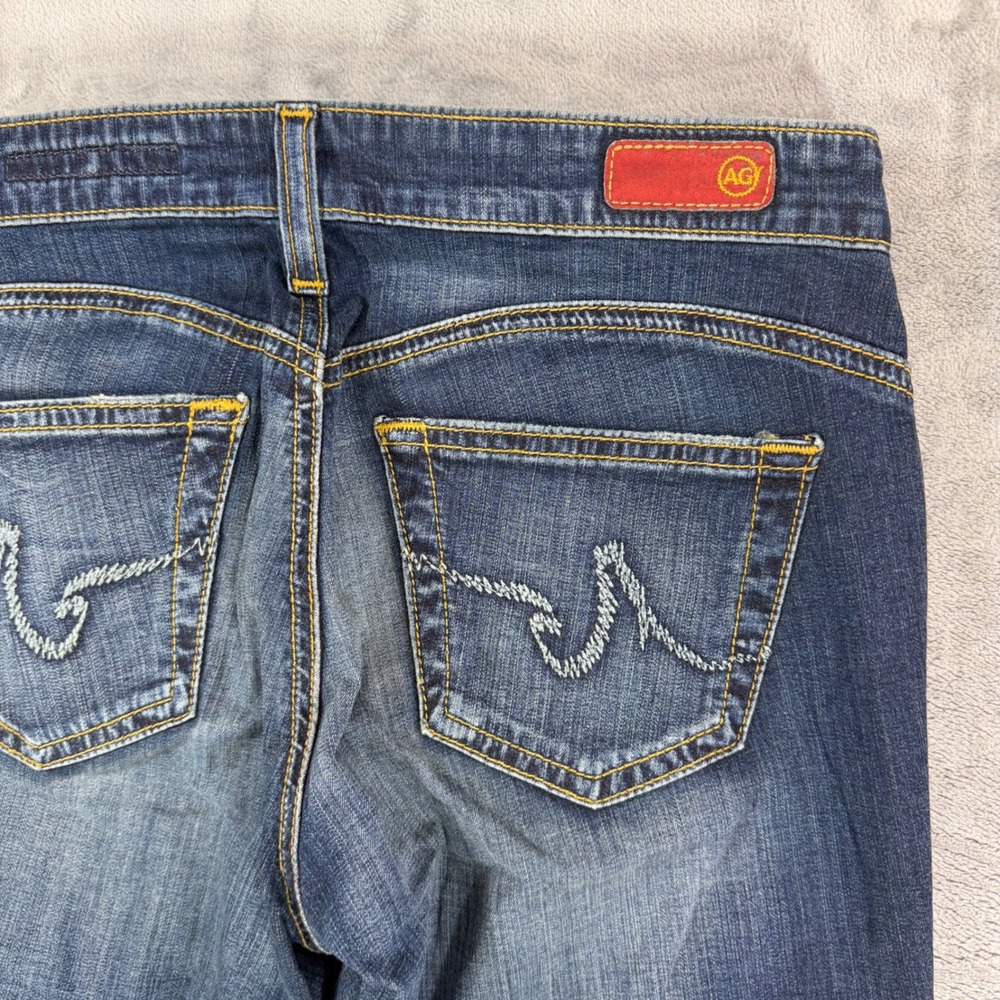 AG Adriano Goldschmied The New Legend Flare Jeans Women's 26R Dark Blue Denim - Picture 7 of 9